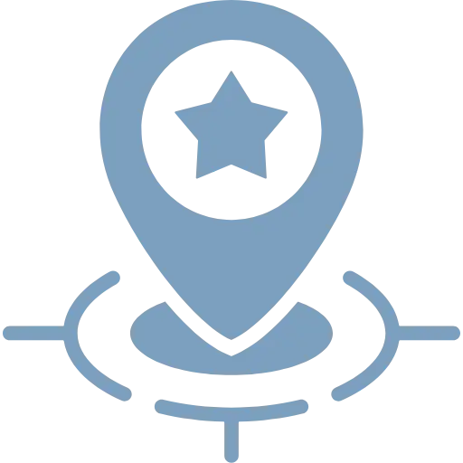 Online Profile Icon - map marker